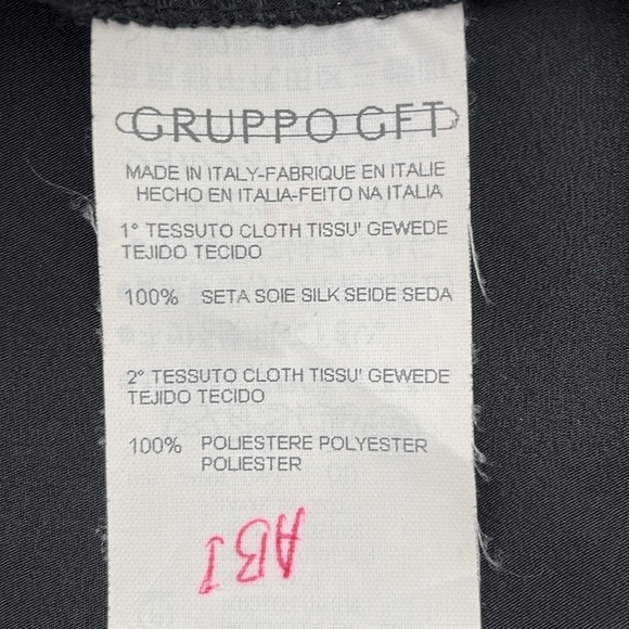 Giorgio Armani Black Silk Cami w/ Sequined Tulle Overlay - Picture 6 of 6